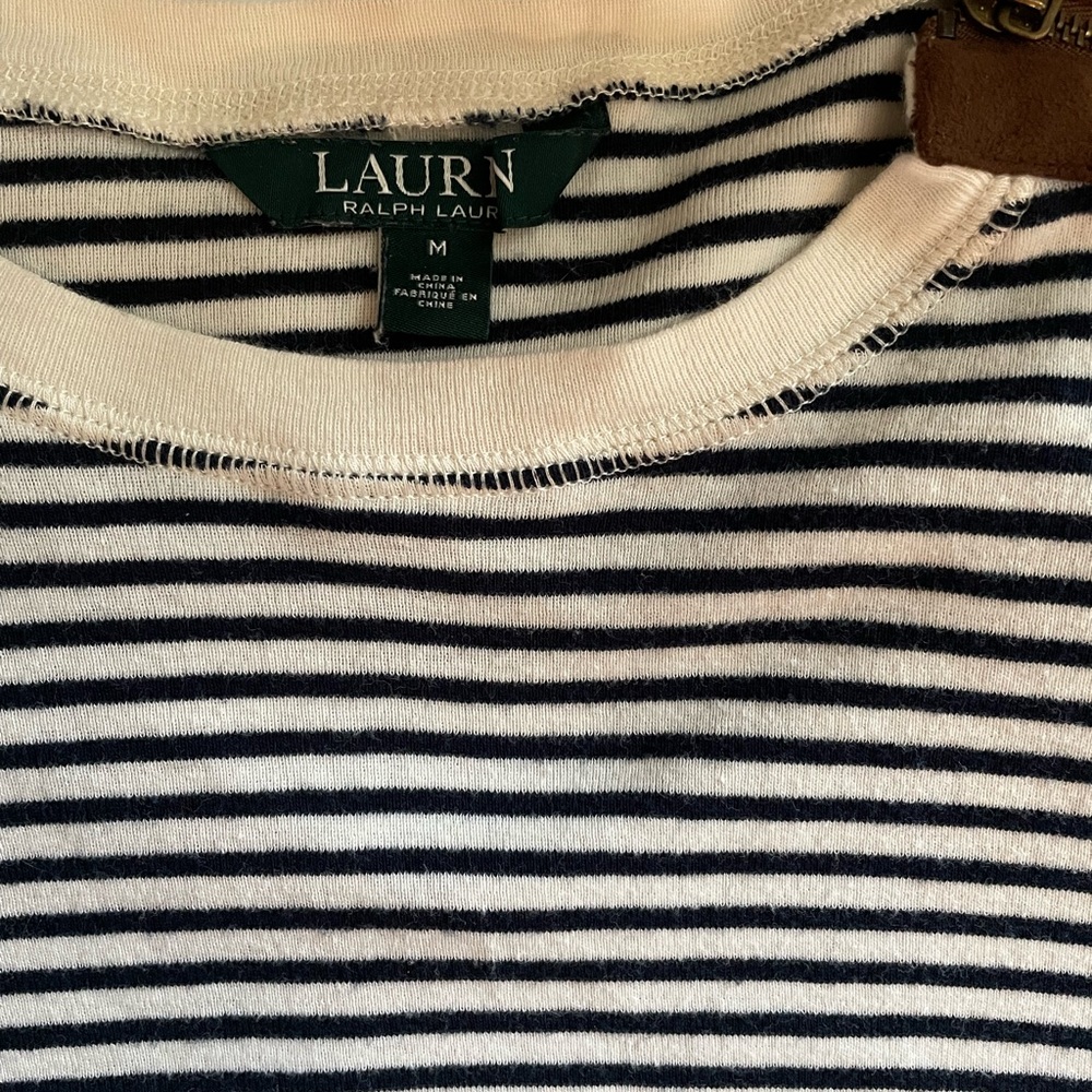 Lauren, Ralph Lauren striped long sleeve top. - Picture 4 of 5